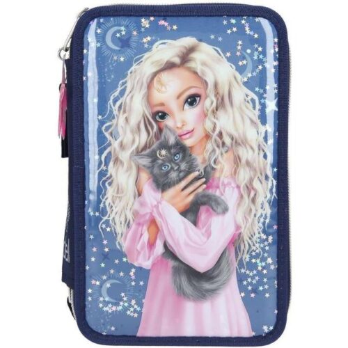 Top-Model-Triple-Pencil-Case-with-Contents-Moonlight